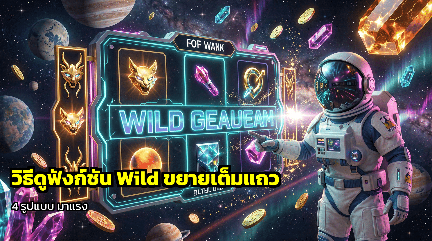 วิธีดูฟังก์ชัน Wild ขยายเต็มแถว