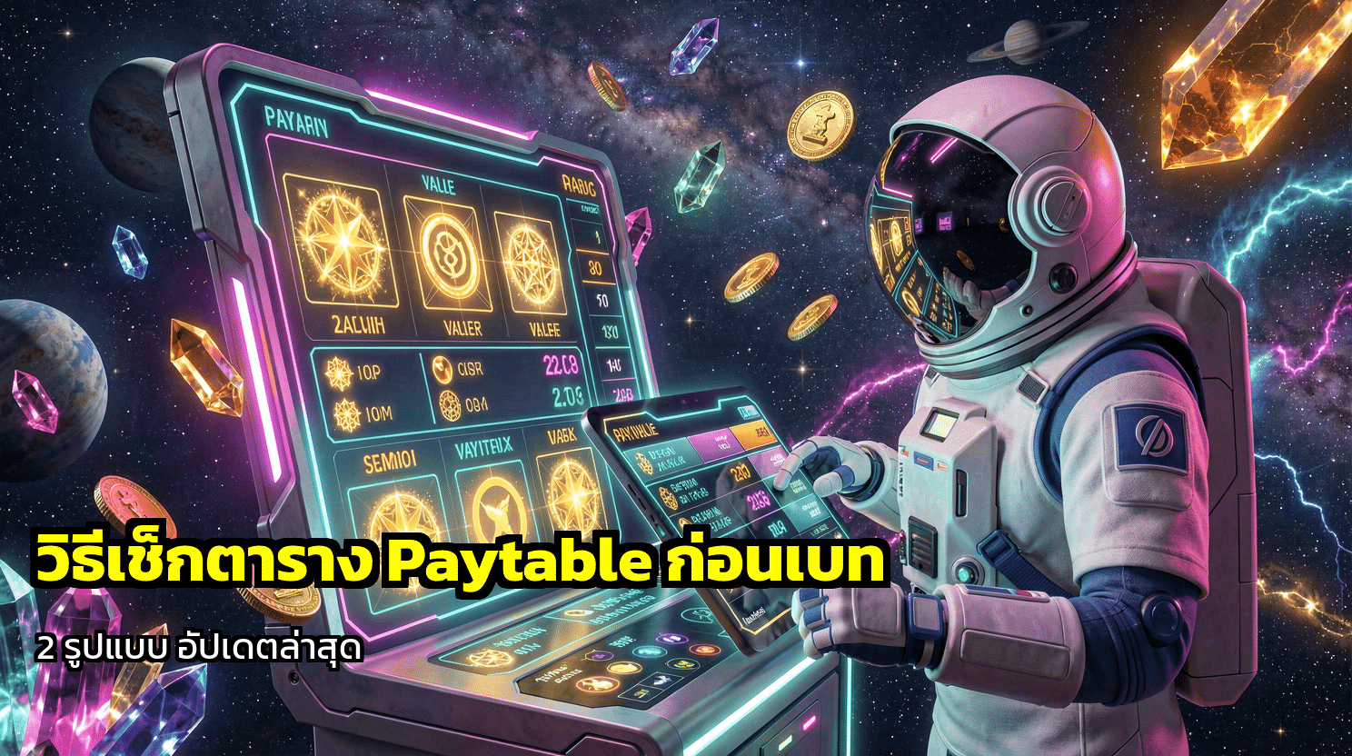 วิธีเช็กตาราง Paytable ก่อนเบท